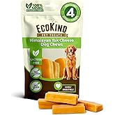 EcoKind Premium Gold Yak Cheese Himalayan Dog Chews, Healthy Dog Treats for Small Dogs, High Protein, All Natural, Long-Lasti