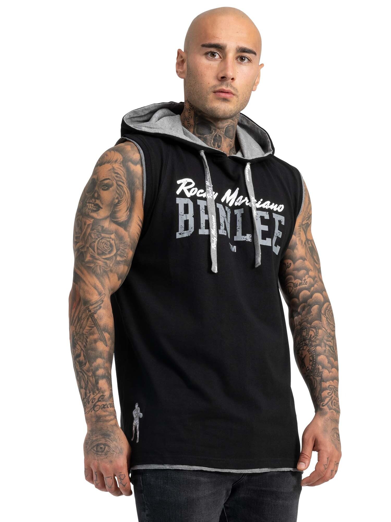 Benlee Men's Epperson Sleeveless Hooded Shirt - Black, X-Large