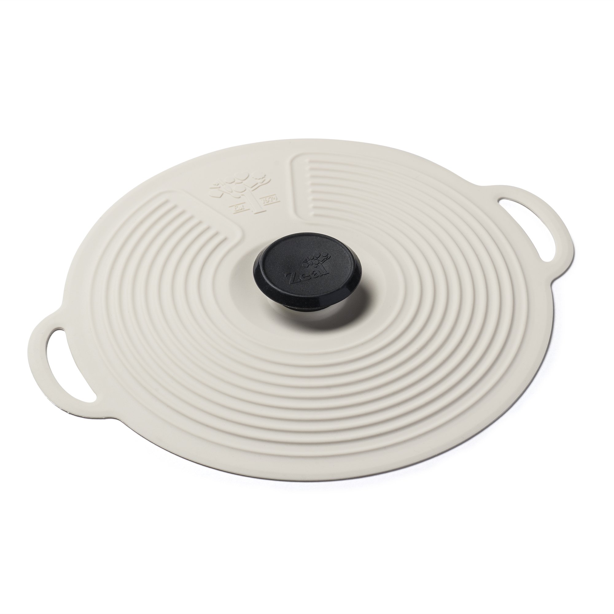 Zeal Silicone Keep Fresh Storage Airtight Seal Lid Reusable Eco-Friendly Classic Design Cream (23cm, 9")