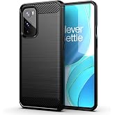 Aikcks for Oneplus 9 5G Phone case,1+9 5G Case Shockproof, Scratch Resistant Carbon Fiber Jacket, Soft TPU, for Oneplus 9 5G case Black