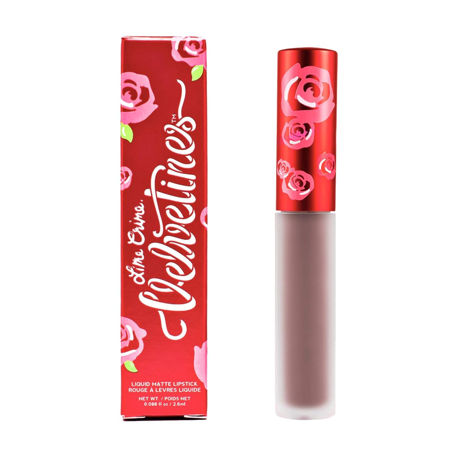 Lime Crime Velvetines Liquid Matte Lipstick, Cashmere - Grey Beige - French Vanilla Scent - Long-Lasting Velvety Matte Lipstick - Won't Bleed or Transfer - Vegan