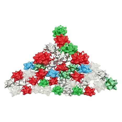 Amazon Com Berwick 40 Count Bright Decorative Gift Bows 3 Sizes