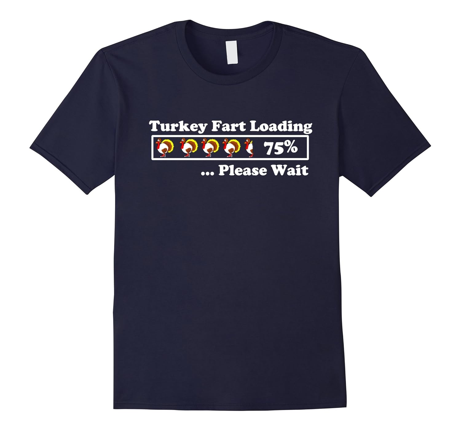 Turkey Fart Loading Please Wait Thanksgiving Shirt-Rose