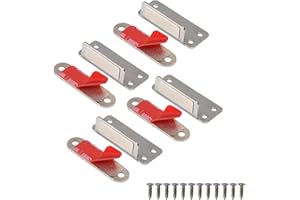 Mousike Double Magnetic Door Catch，60lb Stainless Steel Cabinet Door Magnets with Strong Magnetic for Kitchen Cupboard Wardrobe Closet Cabinet Door Drawer Latch (4Pack)