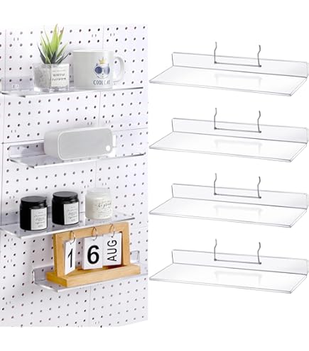 Kokone Magnetic Pegboard Shelves 6 Pack Medium Pegboard Shelf For Garage Sturdy - View #3