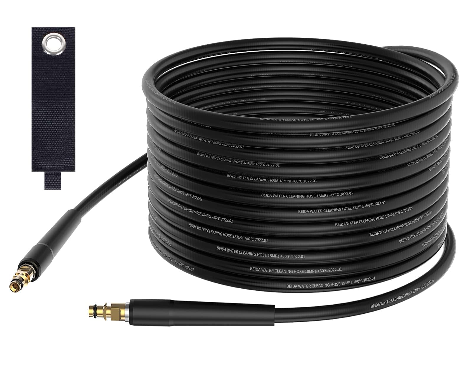 OHAYORI 10M Pressure Washer Replacement Hose Jet Wash Extension Hose for Karcher K Series K2 K3 K4 K5 K6 K7, Click Type Plug Quick Connector High Pressure Washer Accessory for Car Cleaning