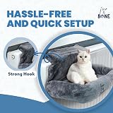 Fur & Bone Cat Radiator Bed Warm Fleece Hammock 50x43x26cm view 4