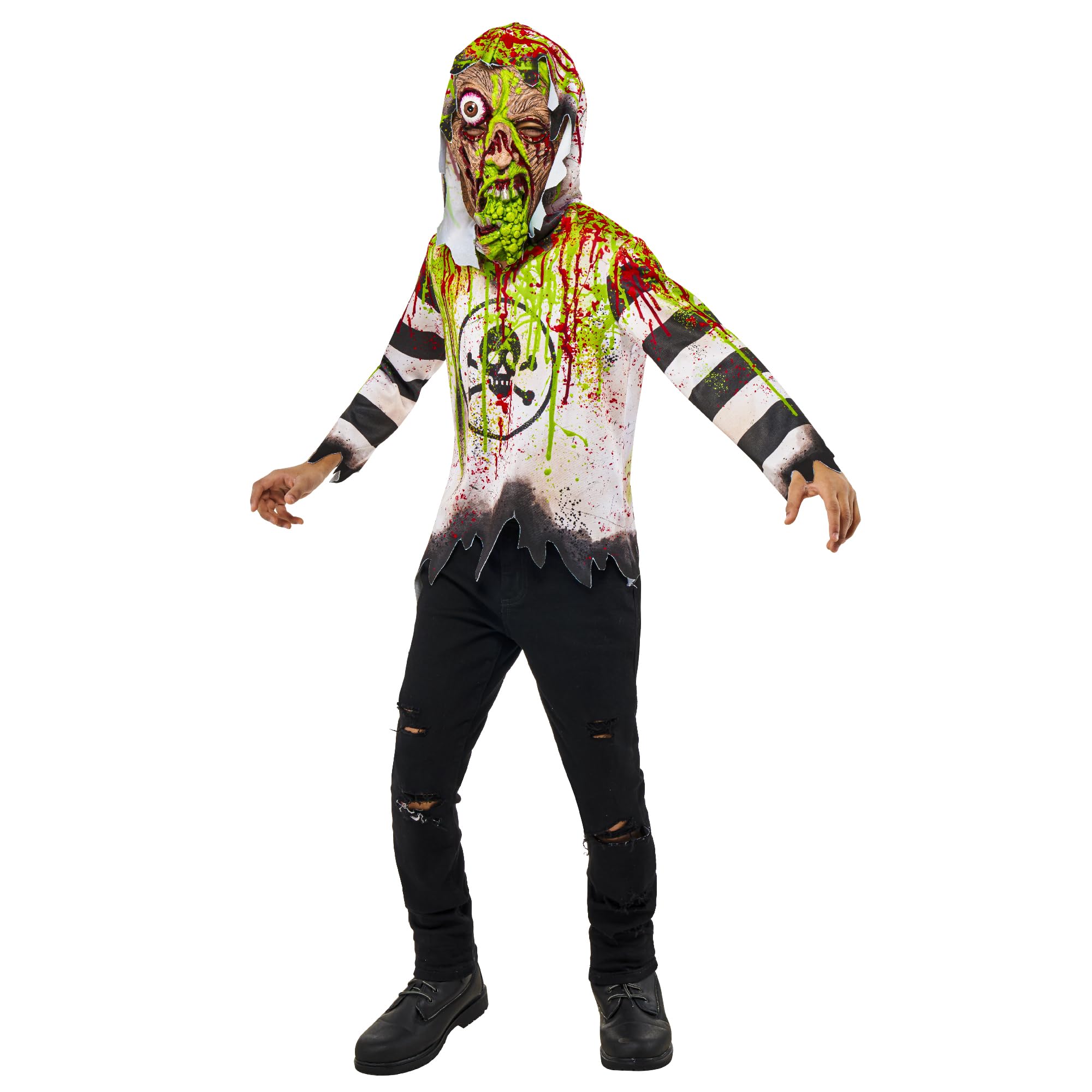 Bristol Novelty 1000228XS000 Toxic Kids Fancy Dress, Boys, Multicolour, 5-6 Years