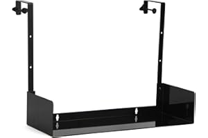 Wallniture Bali Bookshelf and Home Office Desk Organizer Tray, Black Cube Storage Organizer