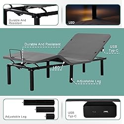 Frassie Adjustable Bed Base Frame Twin XL Electric