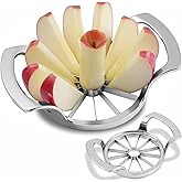 LIIGEMI Premium Apple Corer Cutter, 12 Blades with Mirrored Handle Fruit Slicer