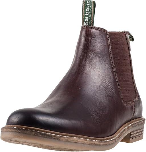 Barbour Mens Farsley Pull On Winter Leather Casual Chelsea
