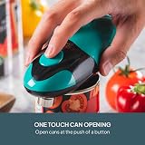 Cooks Professional Electric Can Opener One Touch Teal Black view 3
