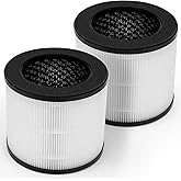 Ecofort H08 Replacement Filters Compatible with Himox H08 & H08P Air Purifiers, 4-Stage Filtration 2-in-1 Air Clean High-Efficiency Filter & Activated Carbon, 2-Pack