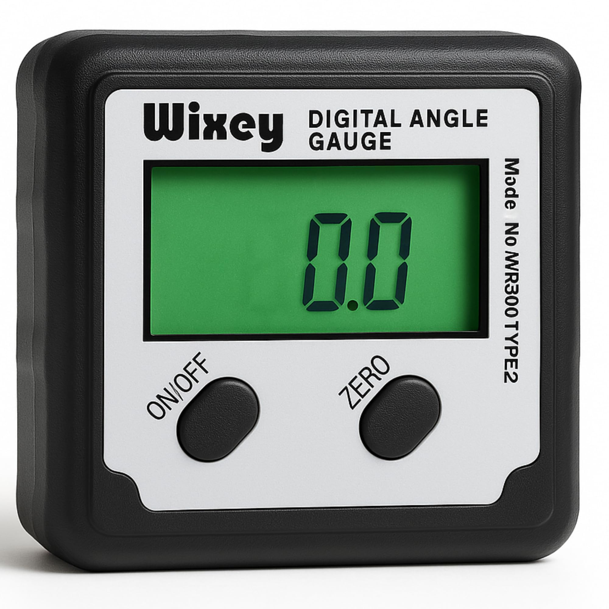 Wixey WR300 Digital Angle Gauge Type 2 Inclinometer with Magnetic Base and Backlight