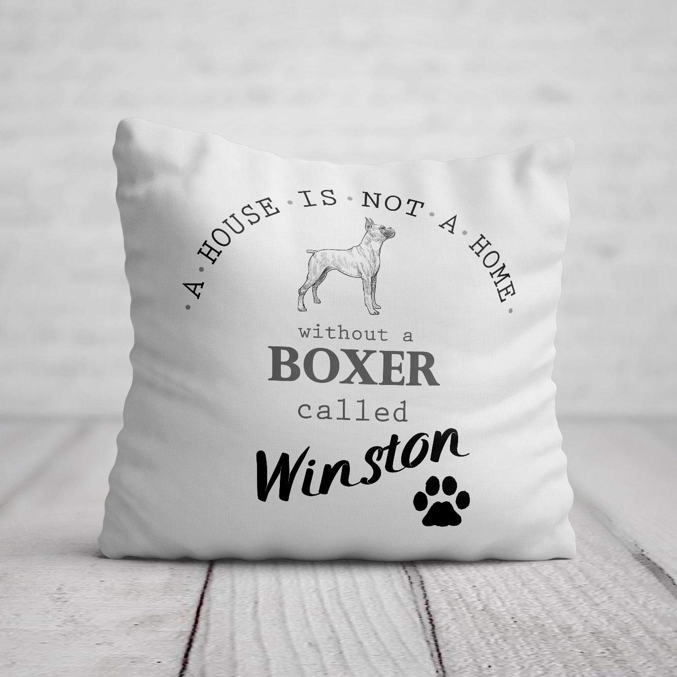 personalised dog cushion