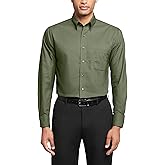 Van Heusen Men's Regular Fit Oxford Solid Buttondown Collar Dress Shirt