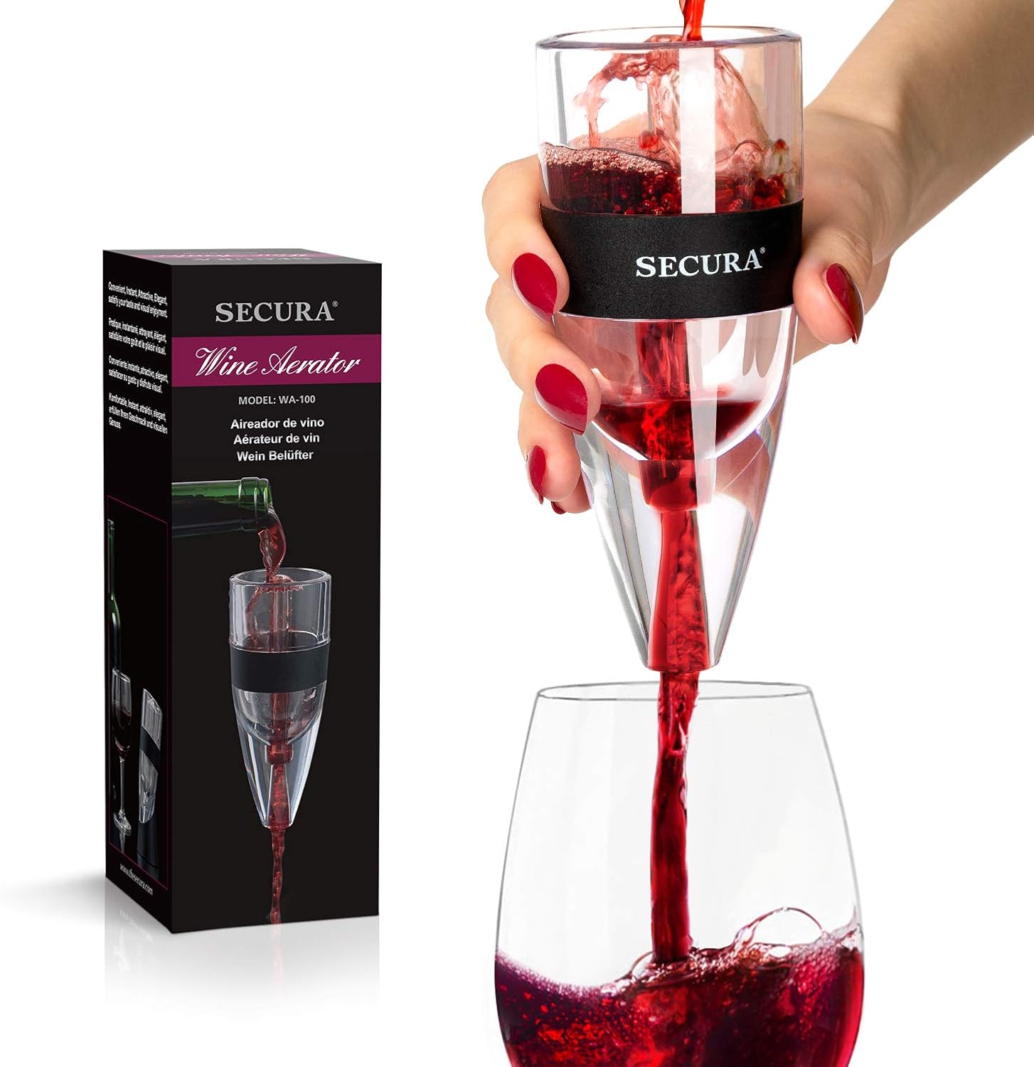 Secura Wine Aerator Red Wine Decanter 