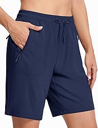MAGCOMSEN Womens Hiking Shorts Quick Dry 8 Inch