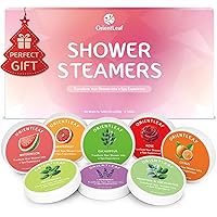 OrientLeaf Shower Steamers Aromatherapy, Stocking Stuffers, 8 Pcs Stress Relief Shower Bombs, Self Care & Relaxation Gifts fo
