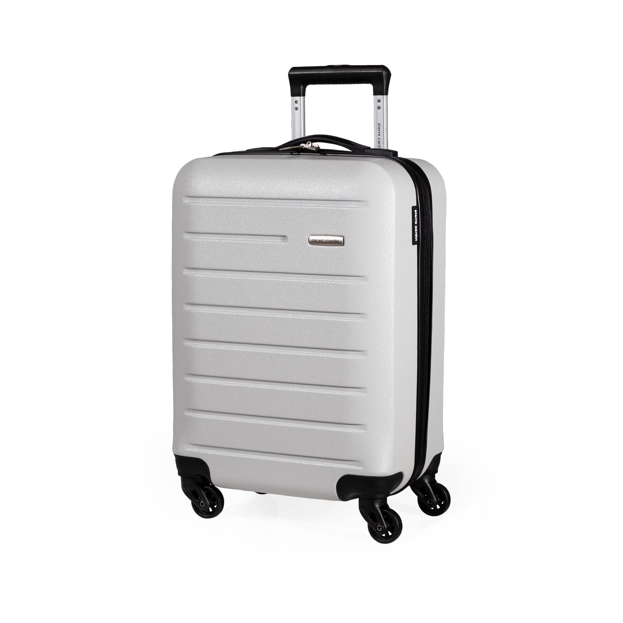 Pierre Cardin Voyager 30 Inch Large Suitcase - Light Grey Travel Luggage with 4 Spinner Wheels | Hard Sided Suitcases Weight 4.1kg Cap 102L Height 76cm | CL893 (Light Grey, Large)