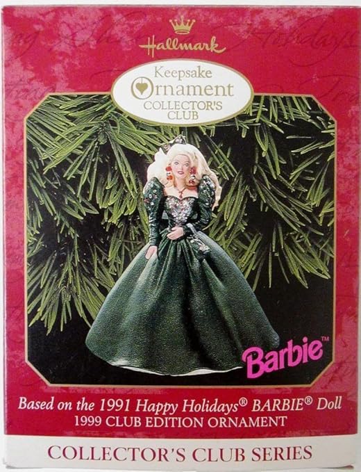 1993 holiday barbie ornament