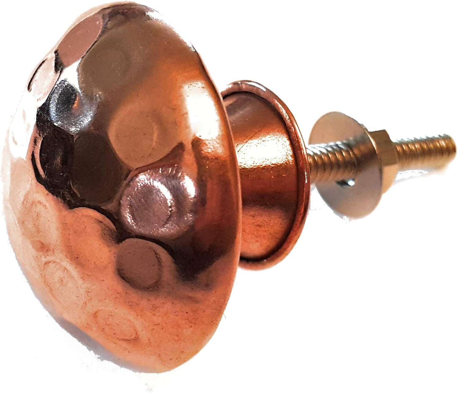 Set of 6 Copper Knobs by French Furniture Fittings (FFF) Kitchen Pull, Cupboard, Chest