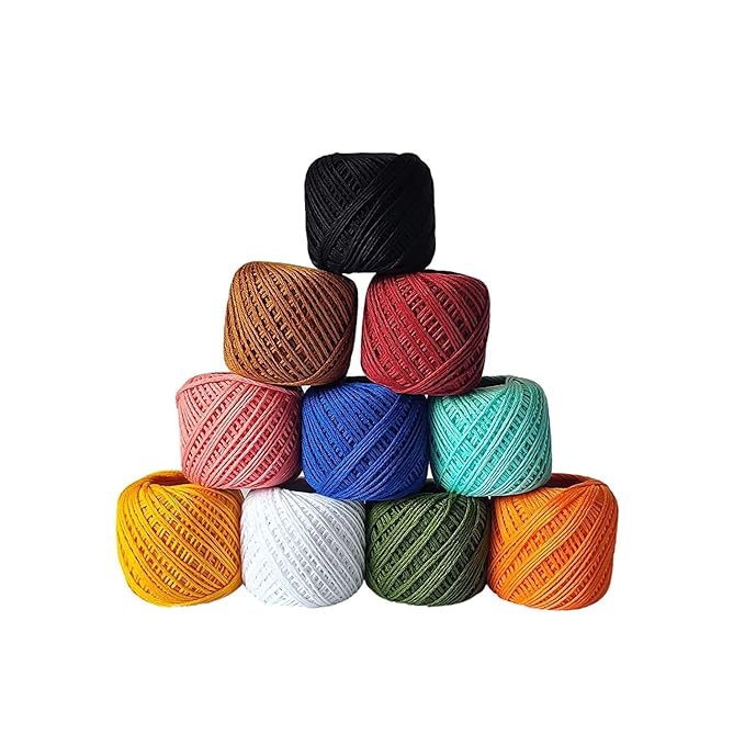 NAYANI CREATIVE Crochet Cotton Thread Yarn for Knitting and Craft