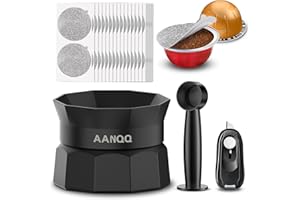 Reusable Nespresso Vertuo Pods Kit: Vertuo Refillable Pods for Faster Seal Nespresso Pods Vertuo Espresso VertuoPlus Coffee C
