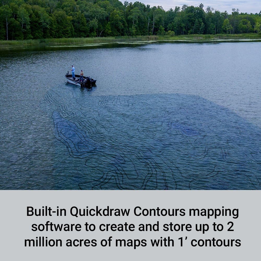 Garmin Striker 4cv with Transducer, 4" GPS Fishfinder with CHIRP Traditional and ClearVu Scanning Sonar Transducer and Built In Quickdraw Contours Mapping Software