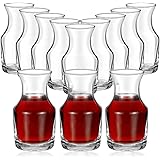 Single Serving Wine Carafe Glass Mini Carafe Individual Wine Decanter Small Carafe for Wine Dinner Parties Tastings Bars Rest