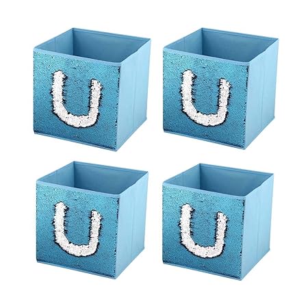 Aufbewahrungsbox Pailletten Stoffbox für Schrank oder Schublade – die