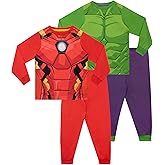 Marvel Pajamas | Hulk and Iron Man Boys' Pajama Sets | Avengers Pjs for Kids | 2 Pack Long Sleeve Pj Set