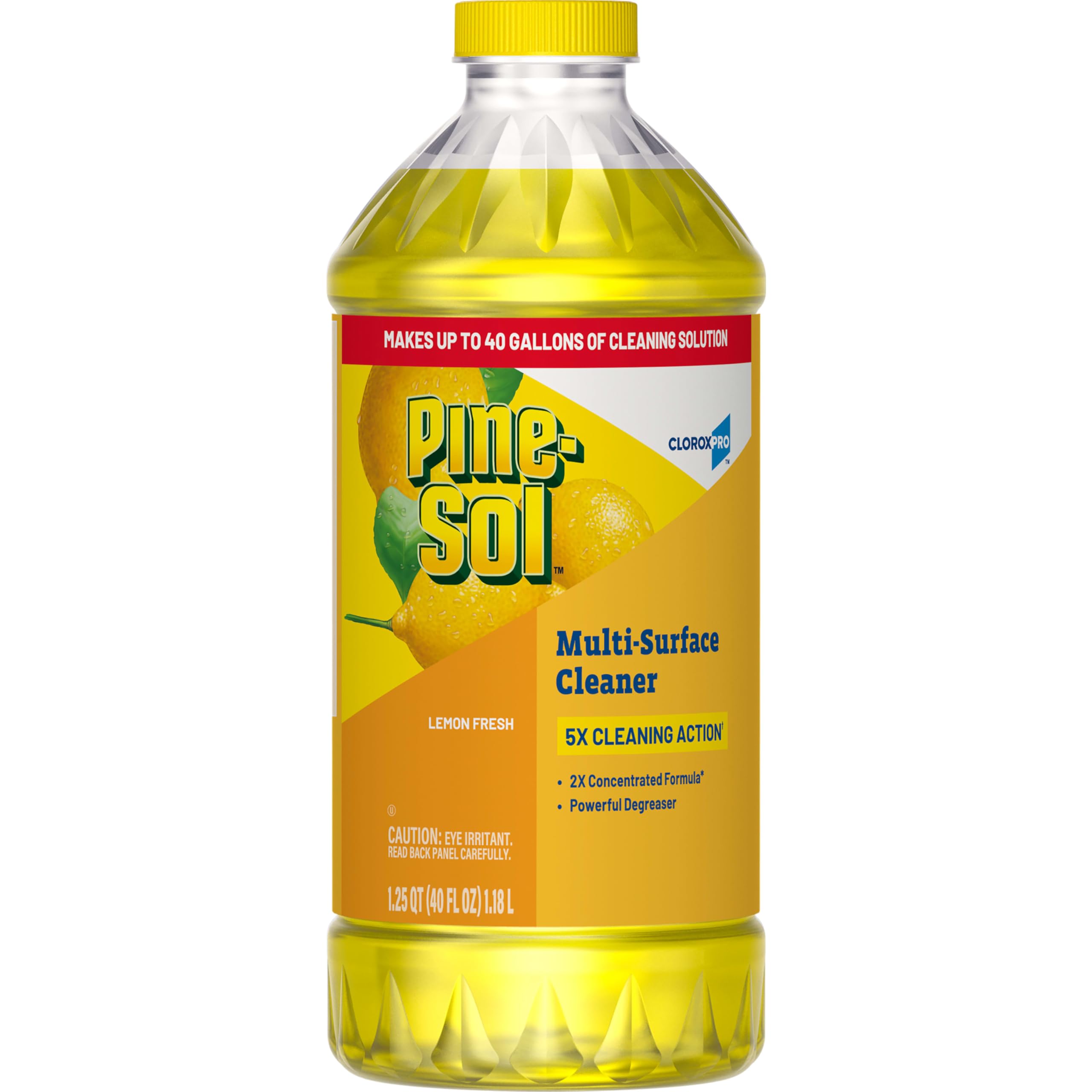 Photo 1 of **2 pack***CloroxPro Pine-Sol Multi-Surface Cleaner, All Purpose Cleaner, Lemon Fresh, 40 Fluid Ounces (Package May Vary)