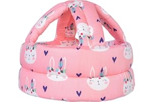 TORASO Baby Helmet for Crawling, Infant & Walking Baby Helmet, for Age 6-36 Months,Pink Rabbit(B-1PC.CA)
