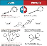 YGAOHF 2.5 in Eye Hooks Screw 10 pcs 304 Stainless Steel Rustproof 200 Lbs view 4