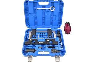 Yuesstloo 17PCS Camshaft Alignment Timing Tool Kit, Compatible with BMW N20 N26 Engine, with Flywheel Holder Tool & Balance Shaft Tool & Fuel Injector Remover Kit, 212831, 119340, 212830, 219548