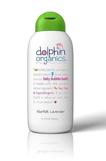 Dolphin Organics Norfolk Lavender Bubble Bath For Sensitive Skin 12oz
