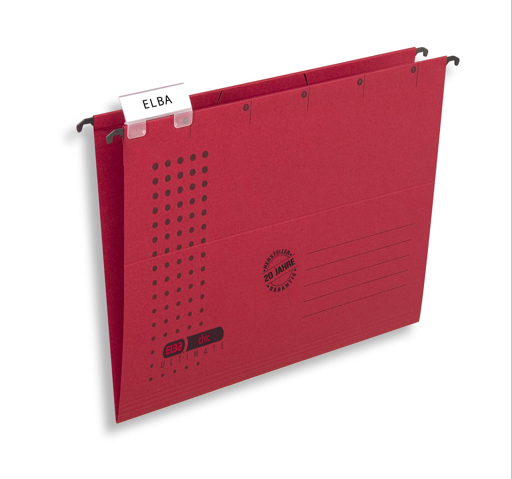 Elba Chic Ultimate 85740RO Suspension File with Open Sides Pack of 25 Red