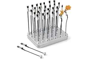Golden Maple 30PCS Magnetic Alligator Clips with Model Painting Stand Base,Spray Painting Clips Miniature Model Tool Kit for 