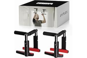 Jayflex CrossGrips Compact Pull Up Bar - Pull Up Bar Door Frame for Work from Home Fitness - Adjustable Door Frame Pullup Bar Handles - 250 lbs Capacity