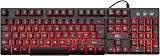 Rii RK100 Gaming Keyboard 105 Keys Red Purple Blue Backlit UK Layout