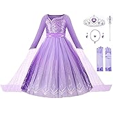 JerrisApparel Girl Snow Party Dress Princess Costume Halloween Cosplay Dress up
