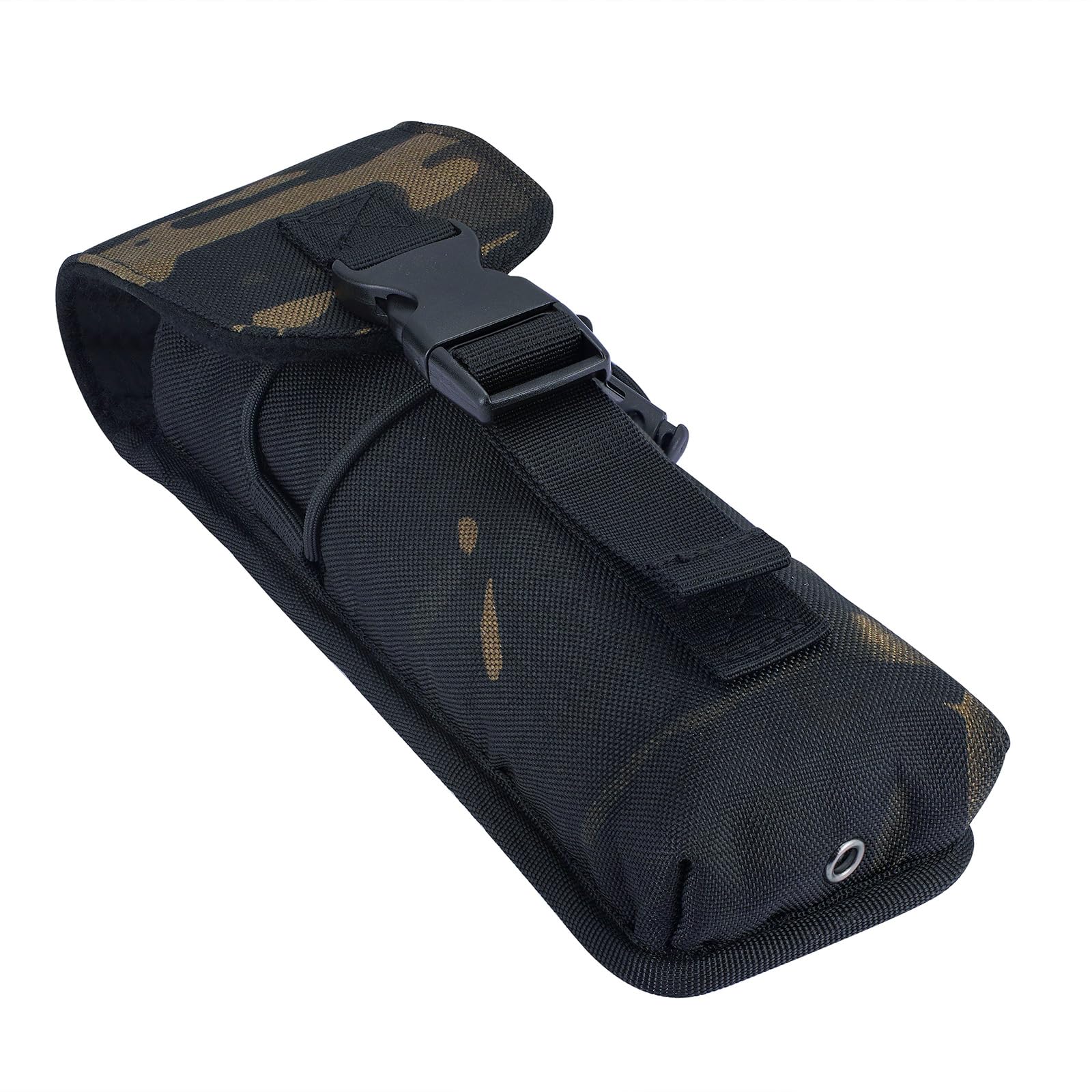 Photo 1 of ??DIZETION Heat-Resistant Suppressor Pouch, Tactical Multi-Purpose MOLLE EDC Carry Bag with Melt Proof Liner, Thermal Insulated Silencers Case for Training, Hunting (Black Camo)