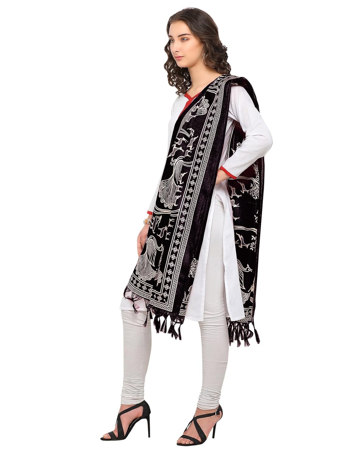 kanchnar women's silk printed dupatta