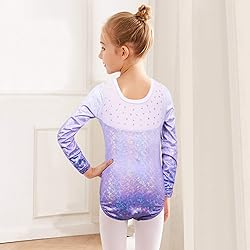 BAOHULU Gymnastics Leotard for Girls Shiny Sequins