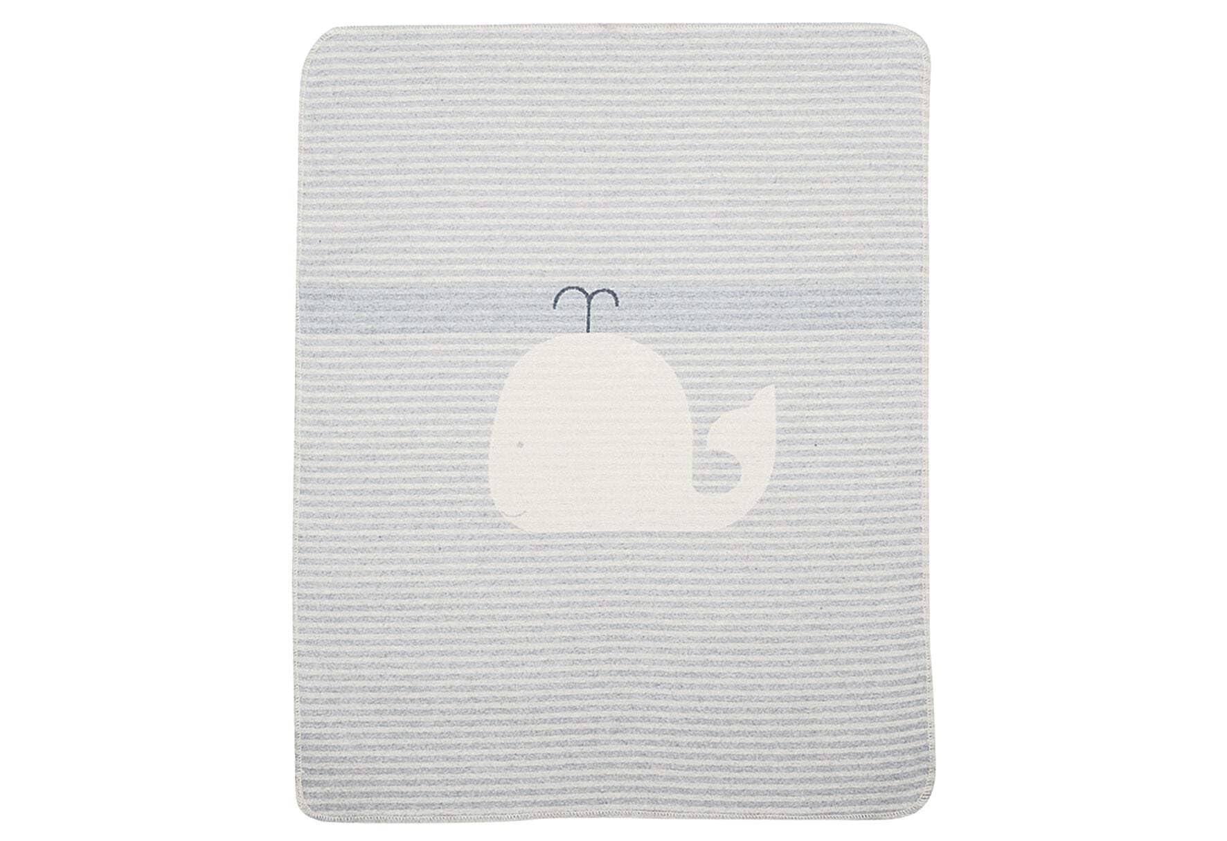 Fussenegger Baby Blanket "Whale/Stripes" Felt