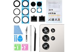 2PCS Galaxy S25 Ultra Back Rear Camera Lens Glass Replacement, ASDAWN Back Lens Glass for Samsung Galaxy S25 Ultra 6.9 inches All Carriers with Free Lens Film + Installation Manual + Repair Tool Set