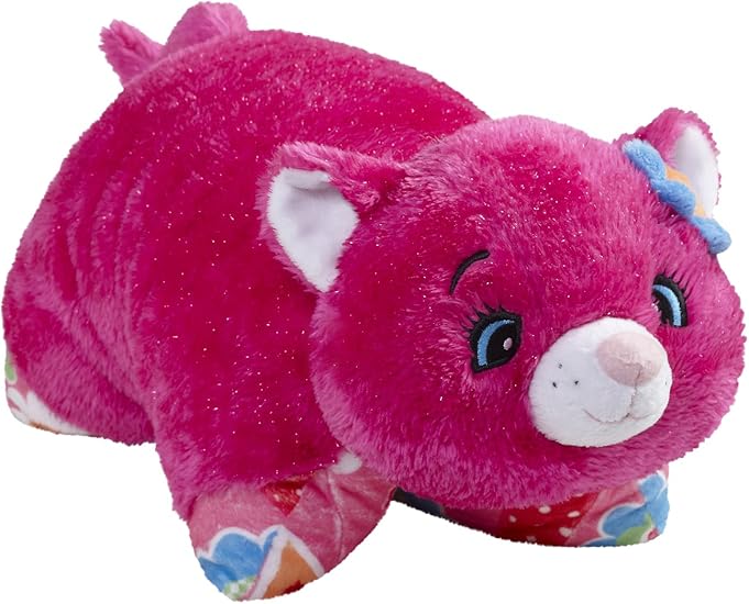 Amazon Com My Pillow Pets Flower Power Cat Plush 18 Large Toys
