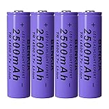 14500 Rechargeable Battery 2500mAh 3.7Volt High